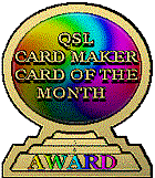 QSL Card of the Month Award